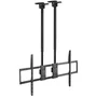 Tooq Soporte de Techo Extensible Doble Mástil para Pantallas 60-120 pulgadas, Negro